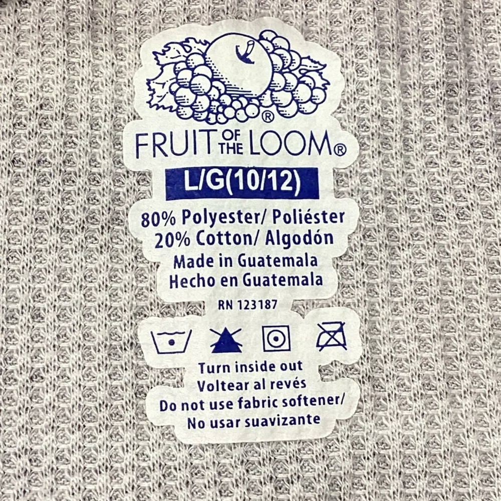 Fruit of the Loom Thermal Set Kids Size Large 10